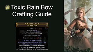 POE [3.20] Toxic Rain Endgame Bow Craft Guide - Easy & Cheap