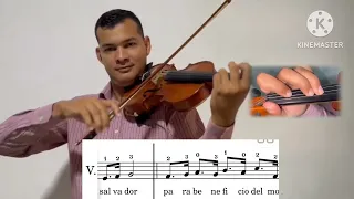 Suenen dulces himnos en violin. Tutorial. Himno 8 del himnario adventista.