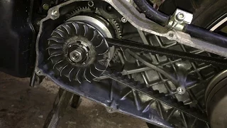 Comment démonter un variateur de scooter sans bloc piston (variateur nitro d'origine⚠️) (1080p)