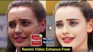 how to clear video in remini app || how to increase video Quality in remini ||best video remini app