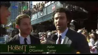 Interview with Aidan Turner and Dean O'Gorman at The Hobbit World Premiere