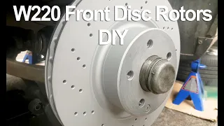 Mercedes W220 S500 S430 Front Disc Brake Rotor DIY