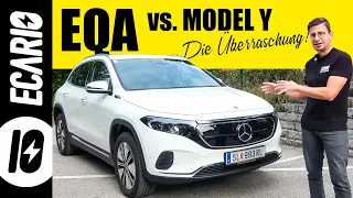 Mercedes EQA im Vergleich mit Tesla Model Y: welches E-Auto hat wann die Nase vorn?