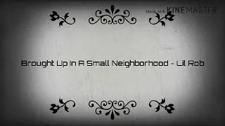 Brought Up In A Small Neighborhood- Lil Rob Lyrics