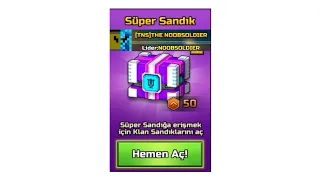 I OPEN CLAN SUPER CHEST WITH [TNS] THE NOOBSOLDİERS CLAN!