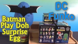 Batman Play Doh Surprise Egg And DC Funko Mystery Mini Figur