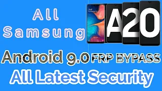 Samsung Galaxy A20 FRP Bypass Verify Google Account Lock New Security 2022