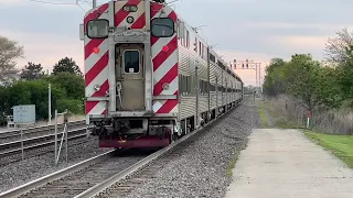 The Complete Metra Evening Rush Hour On The Alternate Schedule At Route 59 On May 14, 2021