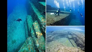 Ancient Megalithic Ruins With Laser-Sharp Cuts Were Found Underwater in Japan! Yonaguni Ruins!