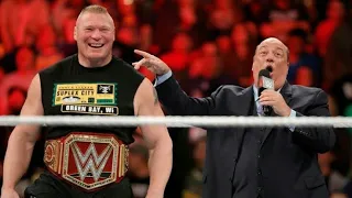 Paul heyman introduces brock lesnar