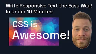 Responsive Text CSS the EASY way in less than 10 minutes