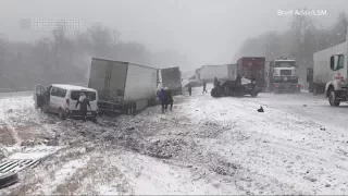 Winter storm brings snow, ice, sleet and rain across the US