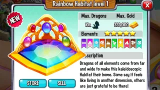 Dragon City - Unlocked Rainbow Habitat x 25 Heroic Dragons [MAX LEVEL] 😱