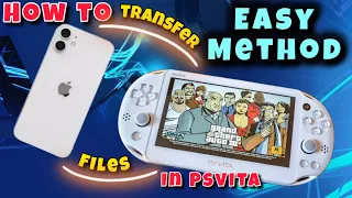 How to transfer files in Psvita from Smartphone Easy Method without usb #psvita #ios #android