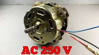 How to turn a fan into 250v 7000w electric Generator