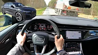 2022 Audi RSQ8 4K (Binaural Audio) POV DRIVE | fast country road drive