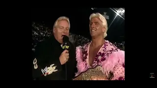 Bobby Heenan interviews with Ric Flair about Hulk Hogan (10-12-1991)