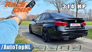 BMW 330d F30 RaceChip REVIEW on AUTOBAHN [NO SPEED LIMIT] by AutoTopNL