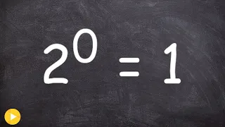 Teacher explains all why is everything raised to the zero power equal to one