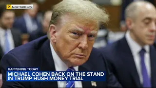 Michael Cohen back on the stand in Trump hush money trial