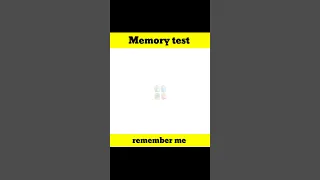 Memory Test - remember me। dimagi paheliyan। quiz #shorts