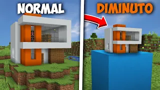 TRANSFORMÉ la CASA de mi MEJOR AMIGO en DIMINUTA en MINECRAFT 🤣