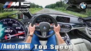 BMW M5 F90 | 307km/h | AUTOBAHN POV TOP SPEED by AutoTopNL