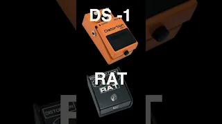The Ultimate Alt/Grunge Distortion Pedals? Proco Rat Vs Boss DS-1 #shorts