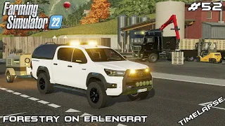 BUYING a new TRUCK and MOBILE WASHER | Forestry on ERLENGRAT | Farming Simulator 22 | Episode 52