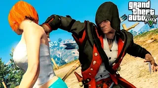 АССАСИН КРИД СПАСАЕТ ЛЮДЕЙ ОТ ЗЛОДЕЕВ В ГТА 5 МОДЫ! ASSASIN ОБЗОР МОДА В GTA 5! ВИДЕО ИГРЫ MODS