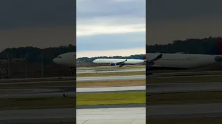 Delta Airbus A330 Landing at ATL/KATL - Plane Spotting