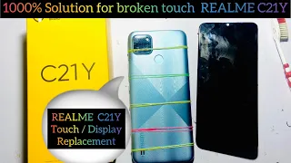 REALME C21Y ; Broken touch & Display Replacement || Repair Realme c21y