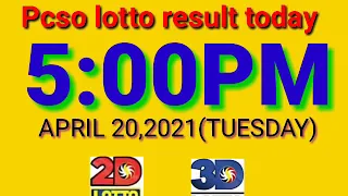 5:00 pm lotto result today April 20,2021 swertress lotto,ez2 lotto.
