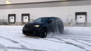 Jeep Trackhawk Goes Crazy in the Snow