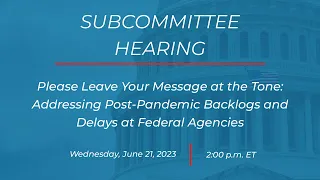 Subcommittee on Government Operations and the Federal Workforce Hearing