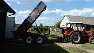 Budowa przyczepy tandem. Homemade construction of a dumper trailer.