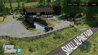 SMALL TRADITIONAL ALPINE FARM BUILD - Erlengrat - FS22 Timelapse