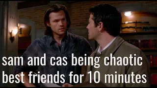 sam and cas being chaotic best friends for ten minutes