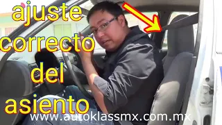 Clase 3. Como Ajustar el Asiento del Auto(V06) aprende a manejar desde cero