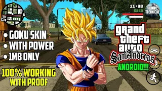 [1MB] Goku Skin And Powers Mod GTA SA Android | Dragon Ball Z Goku Mod GTA SA Android