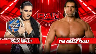 WWE 2K23 - Rhea Ripley VS The Great Khali | WWE Raw