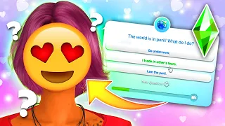 i ACTUALLY used the quiz for once to create a Sim... (and I love her!?)