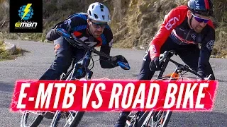 E Bike Vs Road Bike: Which Is Faster Down The Col De La Madone? | Nico Vouilloz Vs GCN's Dan Lloyd