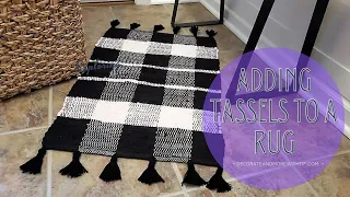 Adding Tassels to a Rug