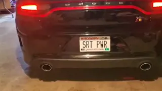 Dodge Charger Scat Pack exhaust before and after