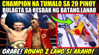 CHAMPION NA TUMALO SA 20 NA PINOY AT KAY AKAHO | BULAGTA SA RESBAK NG BATANG LANAO