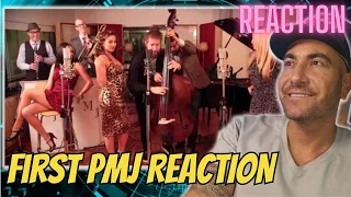 First Ever REACTION to | Postmodern Jukebox -All About That Bass - European Tour Version - Jazzy!