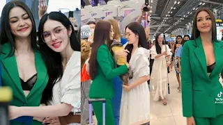 🐶P'fa rưng rưng nước mắt khi Wife P'char đến sân bay từ rất sớm | Engfa Charlotte👩‍❤️‍👩