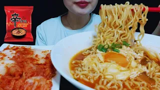 신라면 더 레드 라죽 먹방 ASMR MUKBANG | SPICY RAMYUN & KIMCHI  EATING SOUNDS