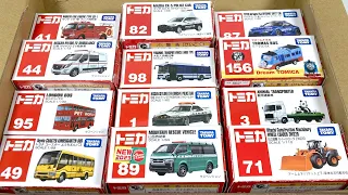 Let's sort the mixed-up Tomica toy cars! Including Emergency vehicles and Working vehicles!